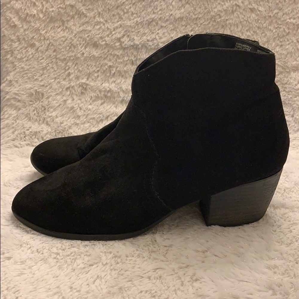 Women’s Western Ankle Boots Black 9